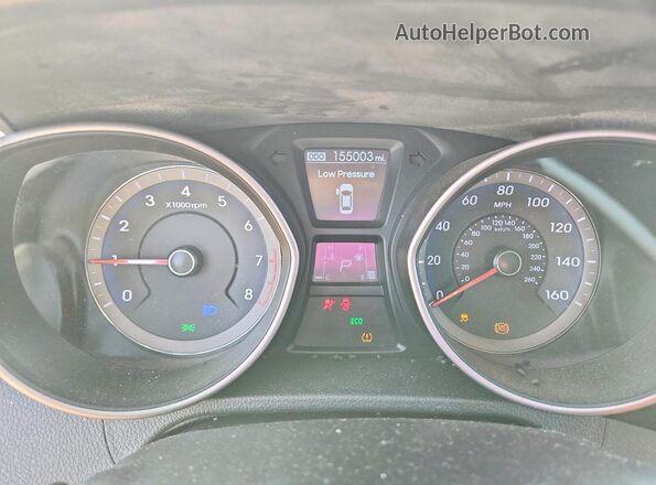 KMHD35LH0GU255964 2016 HYUNDAI ELANTRA Silver Вид щитка приладів