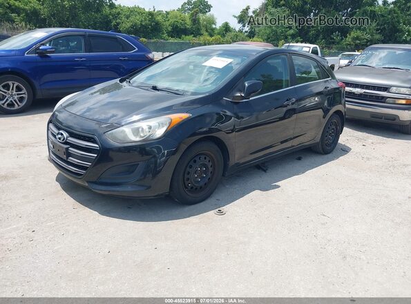 KMHD35LH0GU262736 2016 HYUNDAI ELANTRA GT Black Առջևի ձախ երեք քառորդ տեսարան