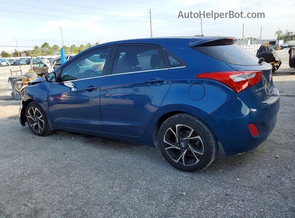 KMHD35LH0GU304788 2016 HYUNDAI ELANTRA Blue Trasero izquierdo