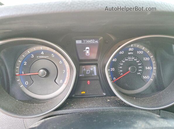 KMHD35LH0GU304788 2016 HYUNDAI ELANTRA Blue Vista del cuadro de instrumentos