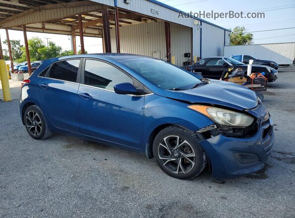 KMHD35LH0GU304788 2016 HYUNDAI ELANTRA Blue Delantero derecho