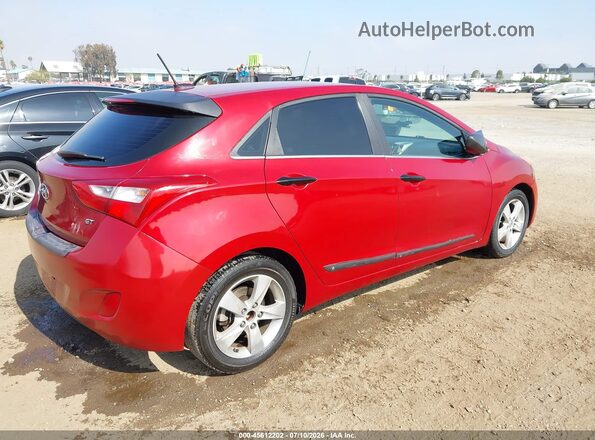 KMHD35LH0GU337886 2016 HYUNDAI ELANTRA GT Красный Задняя правая четверть