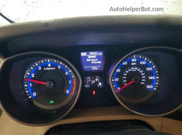 KMHD35LH1GU316156 2016 HYUNDAI ELANTRA White Вид щитка приладів