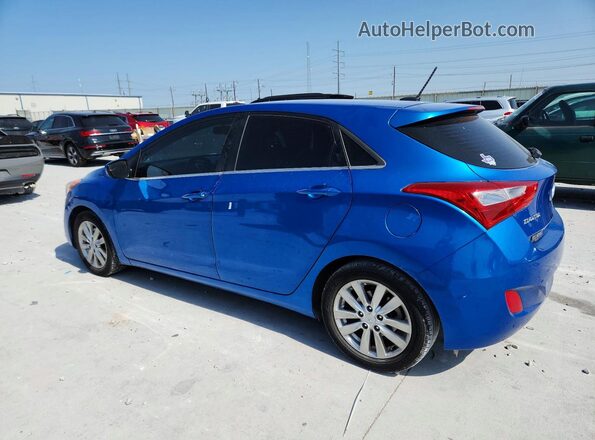 KMHD35LH1HU376908 2017 HYUNDAI ELANTRA Blue Trasero izquierdo