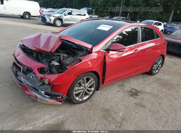 KMHD35LH2GU258591 2016 HYUNDAI ELANTRA GT Red Przód lewy