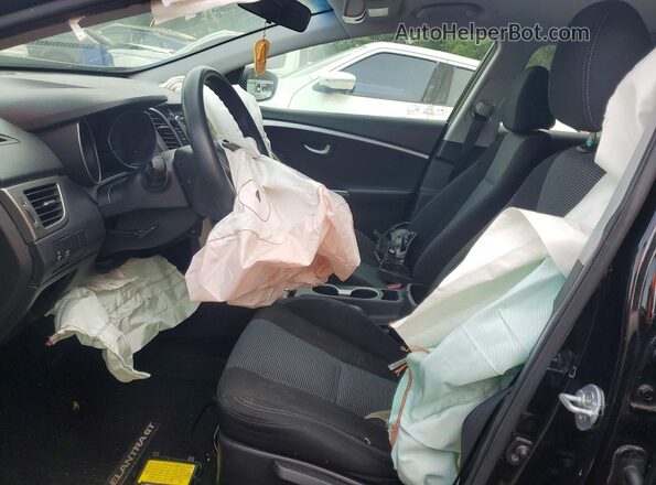 KMHD35LH2GU283992 2016 HYUNDAI ELANTRA Black Вид салону спереду