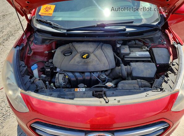 KMHD35LH2GU326274 2016 HYUNDAI ELANTRA Red უკანა სალონის ხედი