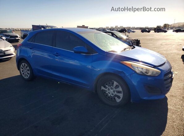 KMHD35LH2HU361074 2017 HYUNDAI ELANTRA Синий Передняя правая четверть