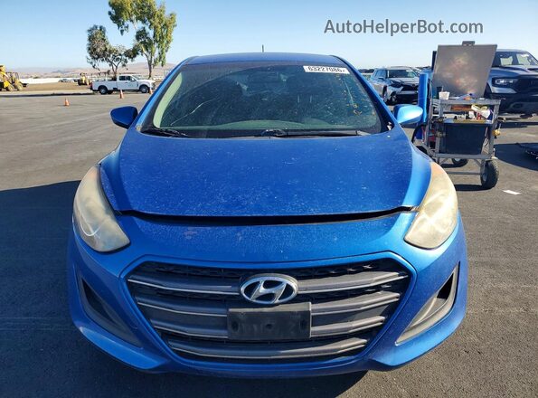 KMHD35LH2HU361074 2017 HYUNDAI ELANTRA Синий Вид спереди