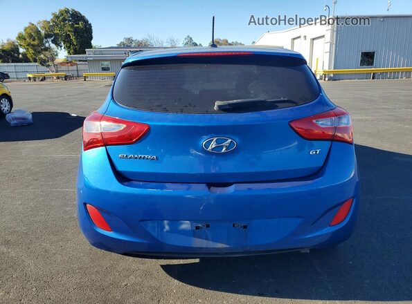 KMHD35LH2HU361074 2017 HYUNDAI ELANTRA Синий Вид сзади