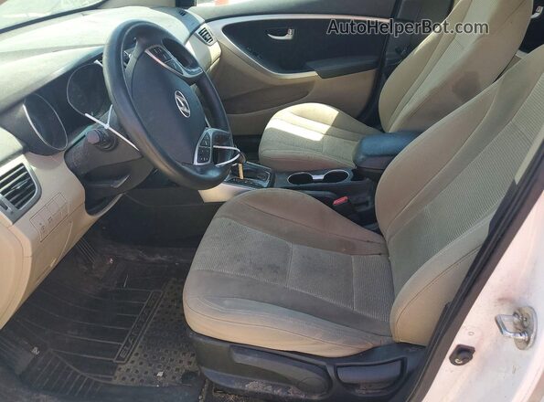 KMHD35LH4GU263923 2016 HYUNDAI ELANTRA White Widok wnętrza z przodu