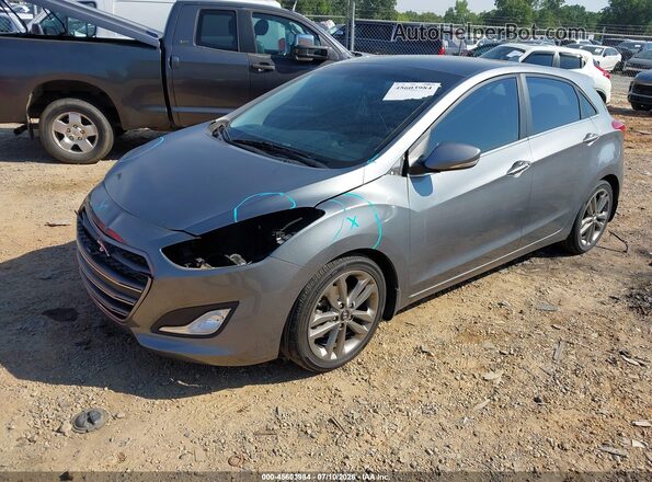 KMHD35LH4GU338460 2016 HYUNDAI ELANTRA GT Gray წინა მარცხენა ხედი სამი მეოთხედიდან