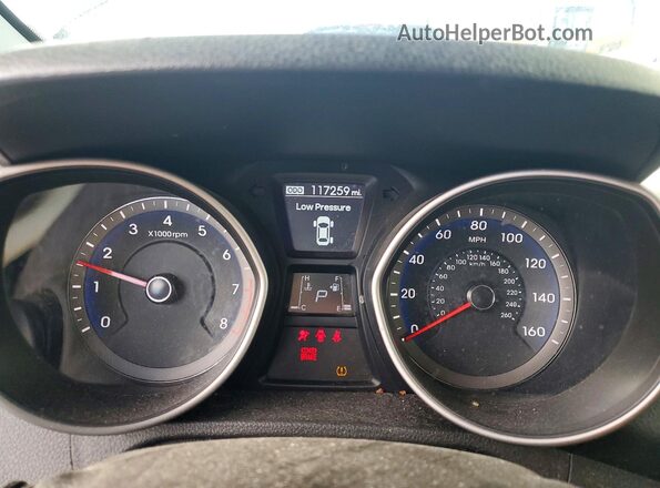 KMHD35LH4HU353316 2017 HYUNDAI ELANTRA Silver Widok zestawu wskaźników