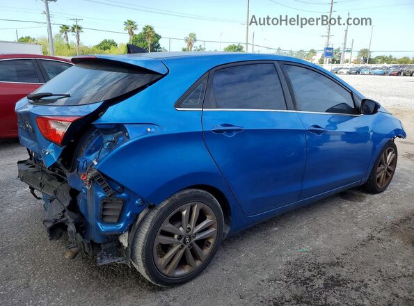 KMHD35LH4HU355020 2017 HYUNDAI ELANTRA Blue Tył prawy