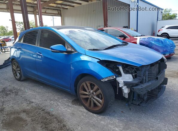 KMHD35LH4HU355020 2017 HYUNDAI ELANTRA Blue Przód prawy