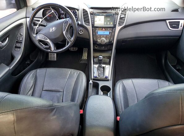 KMHD35LH4HU355020 2017 HYUNDAI ELANTRA Blue Widok deski rozdzielczej