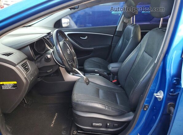 KMHD35LH4HU355020 2017 HYUNDAI ELANTRA Blue Widok wnętrza z przodu