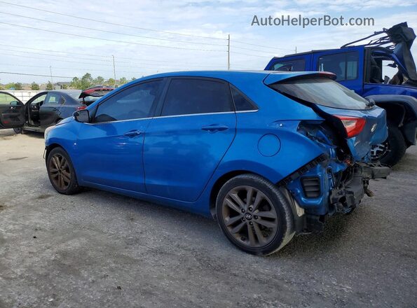 KMHD35LH4HU355020 2017 HYUNDAI ELANTRA Blue Tył lewy