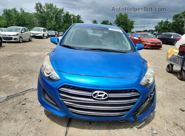 KMHD35LH4HU375932 2017 HYUNDAI ELANTRA Blue წინა ხედი