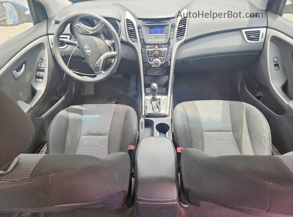 KMHD35LH4HU375932 2017 HYUNDAI ELANTRA Blue წინა პანელის ხედი