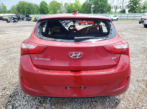 KMHD35LH6GU265009 2016 HYUNDAI ELANTRA Red Widok z tyłu