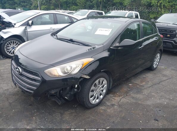 KMHD35LH6GU313706 2016 HYUNDAI ELANTRA GT Черный Передняя левая четверть