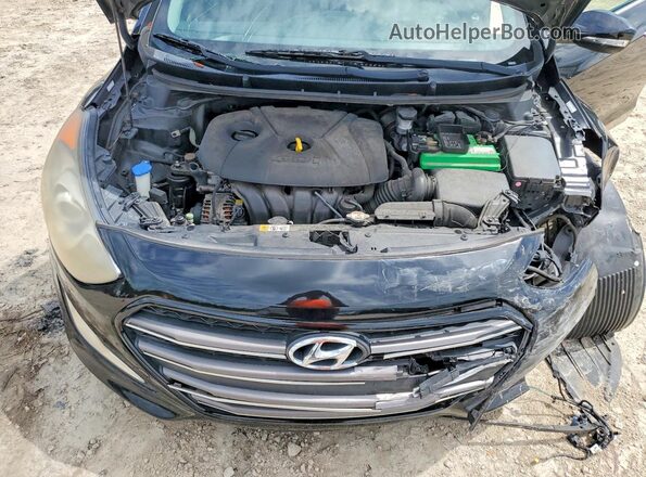 KMHD35LH7GU282370 2016 HYUNDAI ELANTRA Black Սալոնի հետևի տեսք