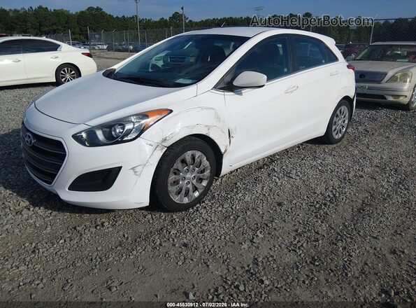 KMHD35LH7HU376136 2017 HYUNDAI ELANTRA GT White Vista tres cuartos delantera izquierda