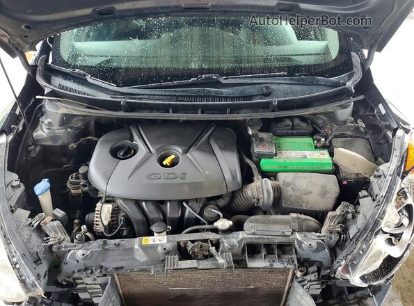 KMHD35LH8GU293927 2016 HYUNDAI ELANTRA Black უკანა სალონის ხედი
