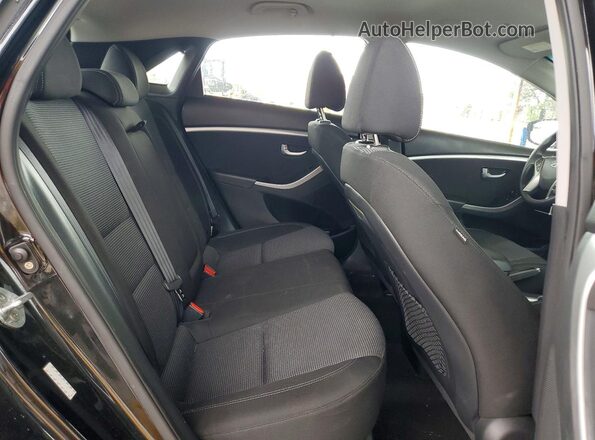 KMHD35LH8GU293927 2016 HYUNDAI ELANTRA Black უკანა სავარძლების ხედი