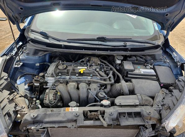 KMHD35LH8GU307759 2016 HYUNDAI ELANTRA Синий Вид задней части салона