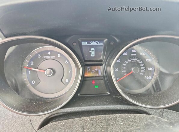 KMHD35LH8GU307759 2016 HYUNDAI ELANTRA Синий Вид щитка приборов