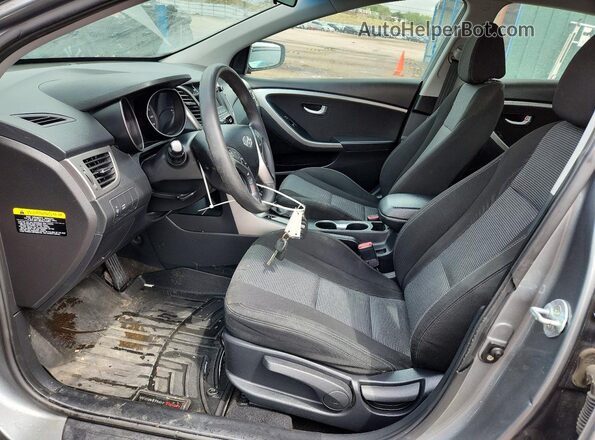 KMHD35LH8HU374864 2017 HYUNDAI ELANTRA Gray Widok wnętrza z przodu
