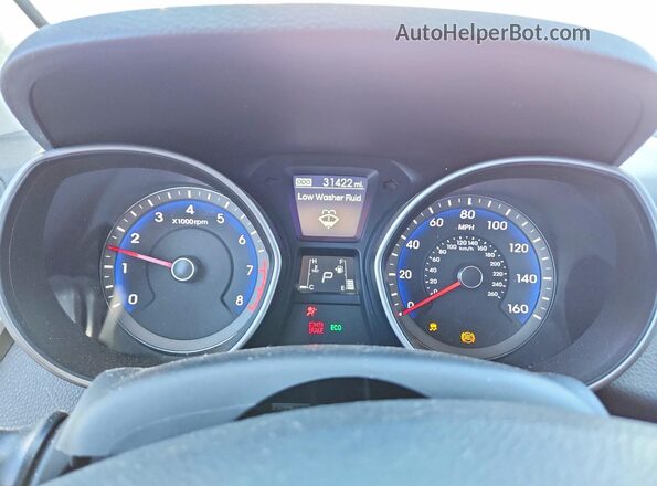KMHD35LH9GU265604 2016 HYUNDAI ELANTRA Silver ხელსაწყოთა პანელის ხედი