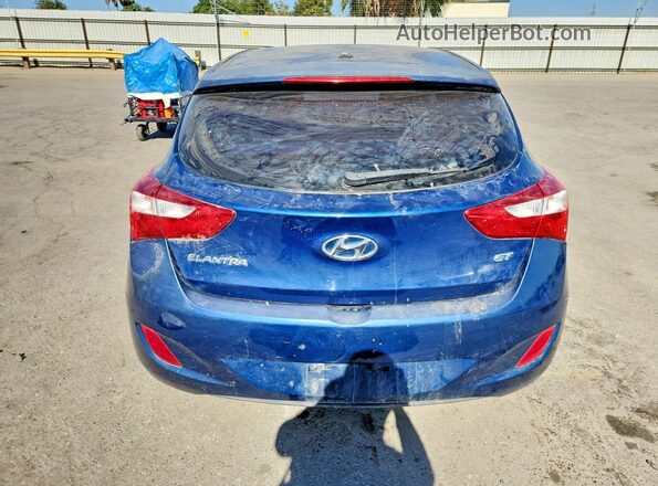 KMHD35LHXGU266647 2016 HYUNDAI ELANTRA Синий Вид сзади