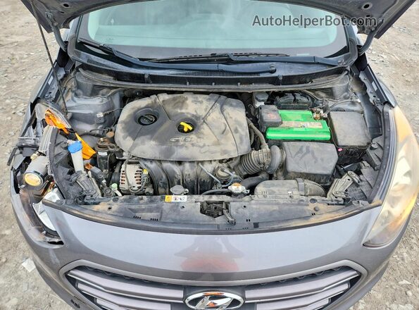KMHD35LHXGU312106 2016 HYUNDAI ELANTRA Gray Rear interior view