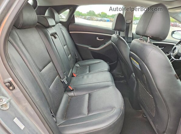KMHD35LHXGU312106 2016 HYUNDAI ELANTRA Gray Rear seats view