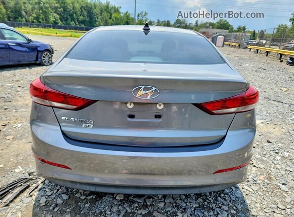 KMHD74LF0HU109529 2017 HYUNDAI ELANTRA Silver Vista trasera