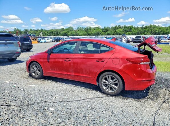 KMHD74LF0HU144247 2017 HYUNDAI ELANTRA Темно-бордовый Задняя левая четверть