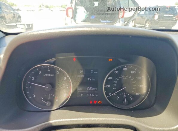 KMHD74LF0HU144247 2017 HYUNDAI ELANTRA Темно-бордовый Вид щитка приборов