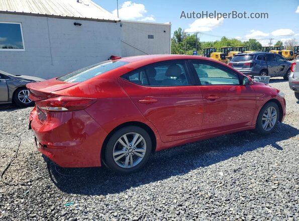 KMHD74LF0HU144247 2017 HYUNDAI ELANTRA Темно-бордовый Задняя правая четверть