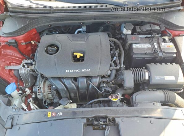 KMHD74LF0HU144247 2017 HYUNDAI ELANTRA Темно-бордовый Вид задней части салона