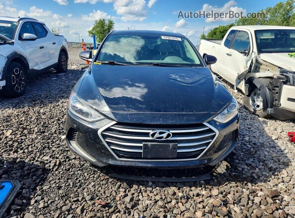 KMHD74LF0HU338177 2017 HYUNDAI ELANTRA Black წინა ხედი