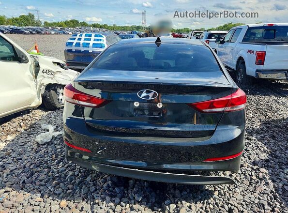 KMHD74LF0HU338177 2017 HYUNDAI ELANTRA Black უკანა ხედი