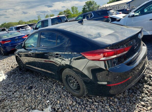 KMHD74LF0HU338177 2017 HYUNDAI ELANTRA Black უკანა მარცხენა