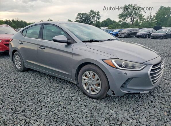 KMHD74LF0JU557243 2018 HYUNDAI ELANTRA Gray Front right