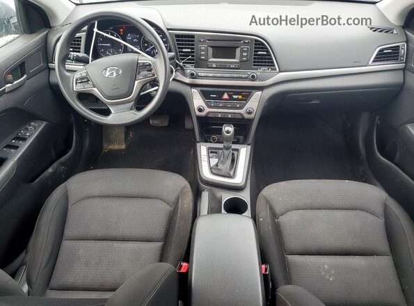 KMHD74LF0JU557243 2018 HYUNDAI ELANTRA Gray Dashboard view