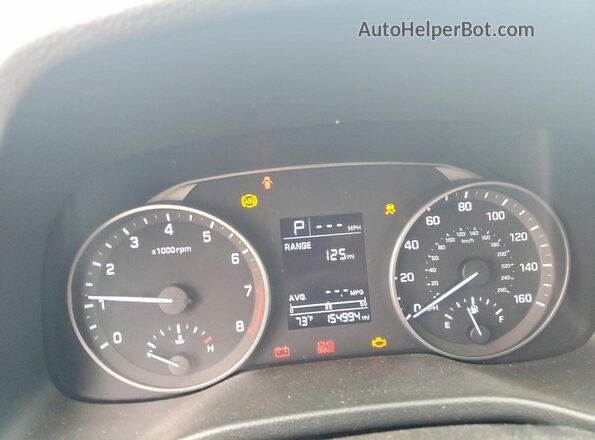 KMHD74LF0JU557243 2018 HYUNDAI ELANTRA Gray Instrument cluster view