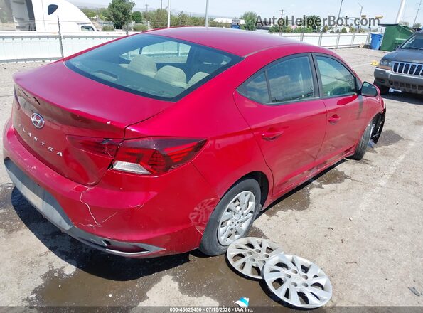 KMHD74LF0KU754625 2019 HYUNDAI ELANTRA Red Trasero derecho