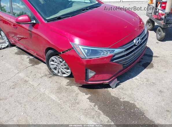 KMHD74LF0KU754625 2019 HYUNDAI ELANTRA Red Vista frontal